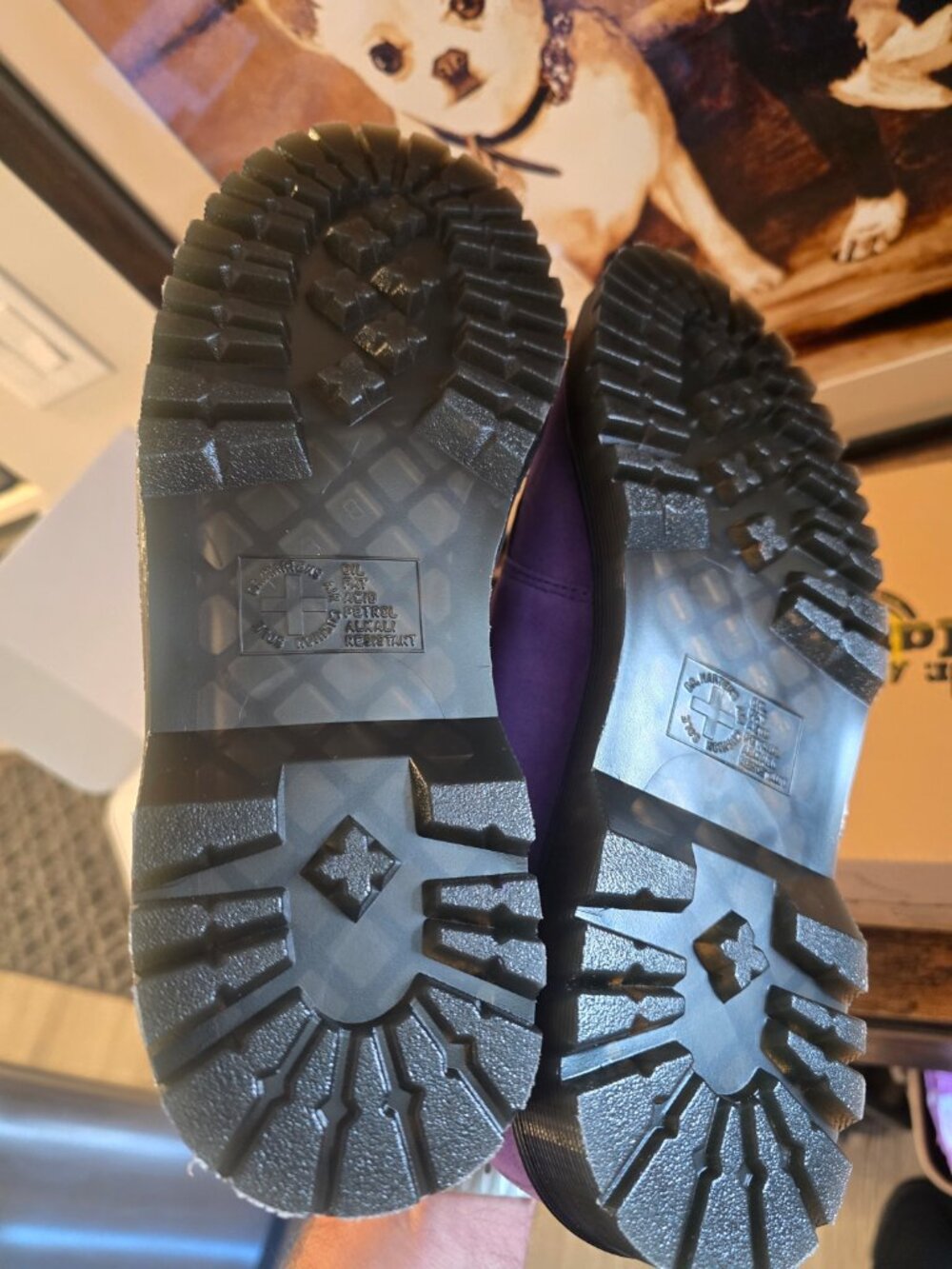 Dr Martens Ramsey Woven Suede Creepers Purple Mens Size 10 US NEW RARE - Picture 9 of 10
